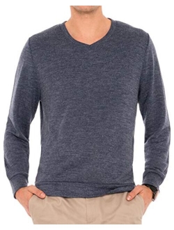 Mens V Neck Sweater - Moisture Wicking Dry Fit - Lightweight Fashion Sweaters