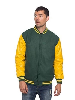 G-Style USA Men's Letterman Baseball Varsity Jacket