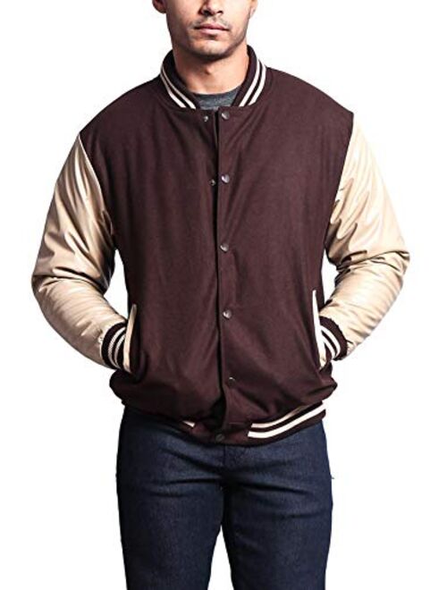 G-Style USA Men's Letterman Baseball Varsity Jacket