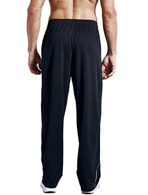 LUWELL PRO Men's Sweatpants with Pockets Open Bottom Athletic Pants for Jogging, Workout, Gym, Running, Training