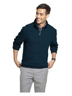 Men's Slim Fit Never Tuck Long Sleeve 1/4 Zip Solid