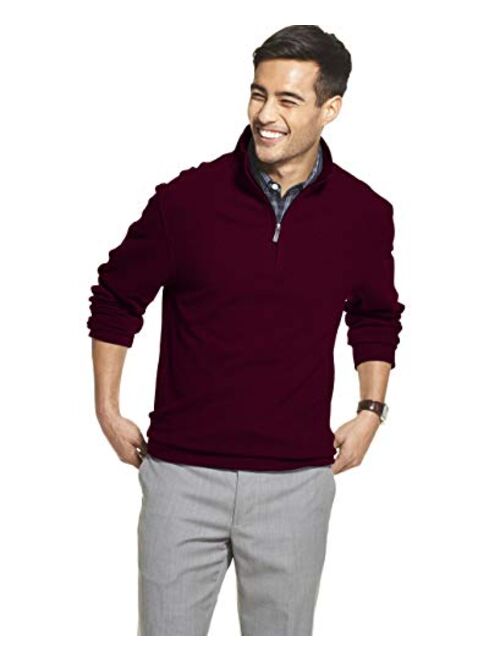 Van Heusen Men's Slim Fit Never Tuck Long Sleeve 1/4 Zip Solid