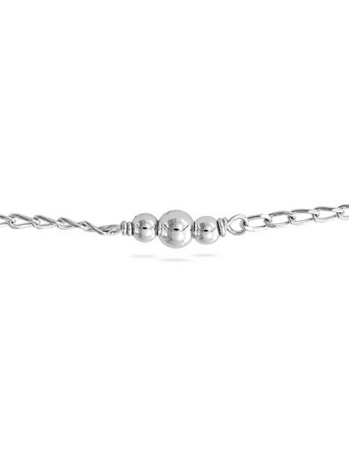 Round Ball Bead Chain Anklet Hot Wife Ankle Bracelet For Women 925 Sterling Silver 9-10 Inch Extender