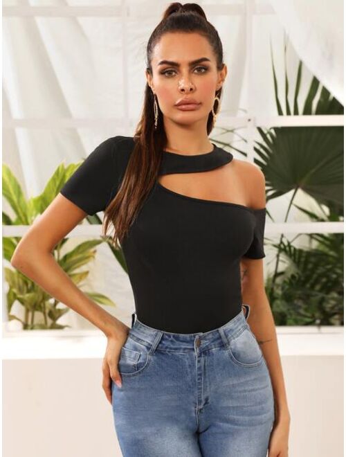 asymmetrical cut out top