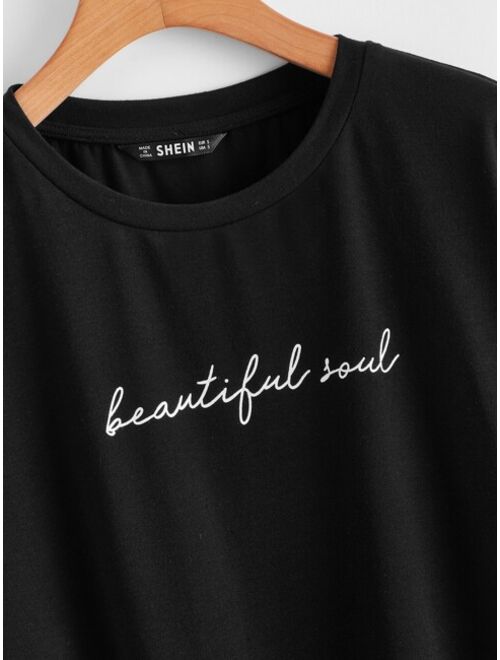 Shein Letter Graphic Tee