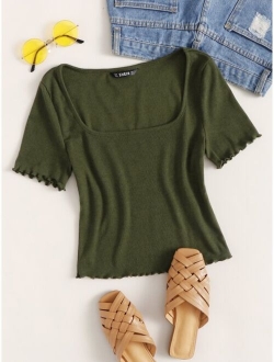 Lettuce Edge Crop Tee