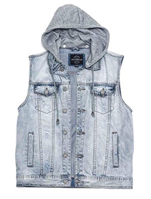 Victorious Rocker Denim Jean Vest Jacket