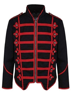 Ro Rox Steampunk Military Drummer Emo Punk Gothic Parade Jacket