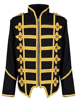 Ro Rox Steampunk Military Drummer Emo Punk Gothic Parade Jacket