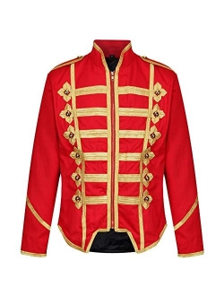 Ro Rox Steampunk Military Drummer Emo Punk Gothic Parade Jacket