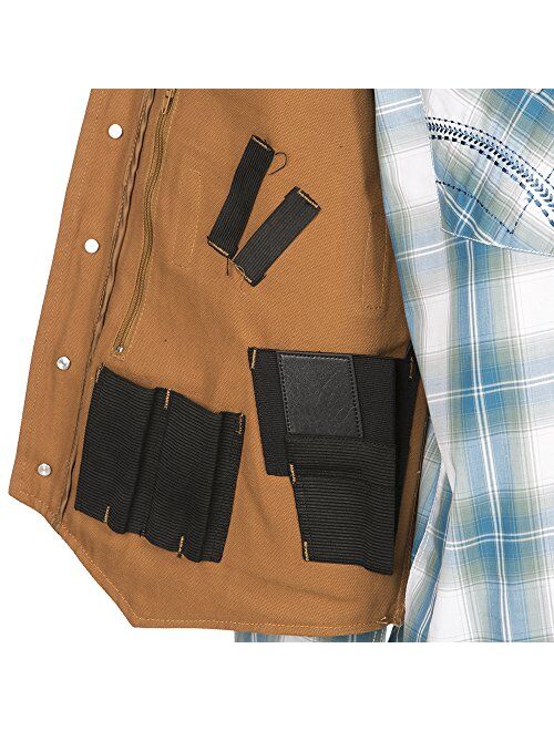 Wyoming Traders Mens Canvas Concealed Carry Vest XL Tan