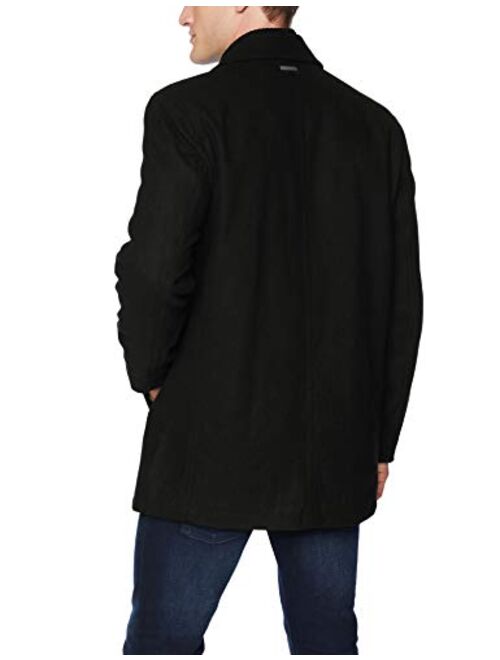 Marc New York by Andrew Marc Men's Burnett Melton Wool Pea Coat Jacket