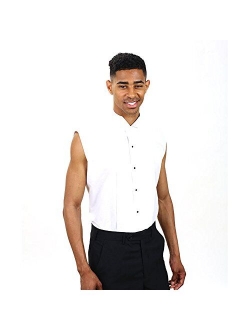 SixStarUniforms Men's Sleeveless Tuxedo Shirt