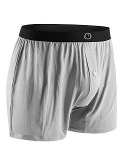 Bamboo Mens Boxers for Men Underwear Shorts - Soft Loose Comfortable Breathable