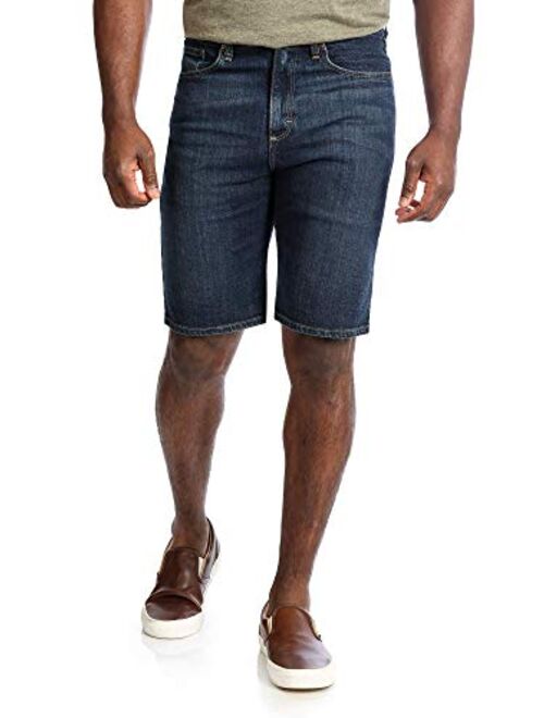 Wrangler Men's Denim Solid Relaxed Fit Comfort Flex Waistband Short