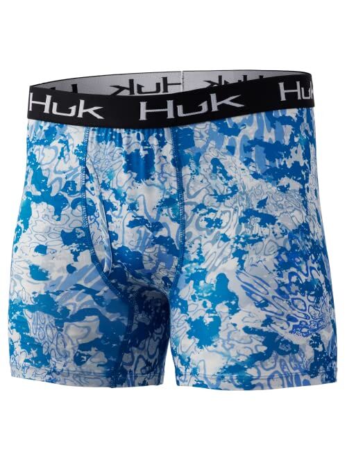 HUK Mens Boxer Brief | Dry Fit Boxers with Anti-ial Treatment