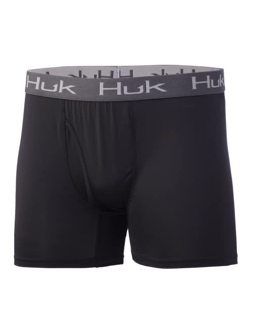 HUK Mens Boxer Brief | Dry Fit Boxers with Anti-ial Treatment