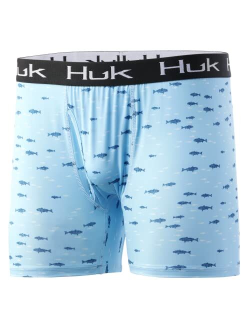 HUK Mens Boxer Brief | Dry Fit Boxers with Anti-ial Treatment