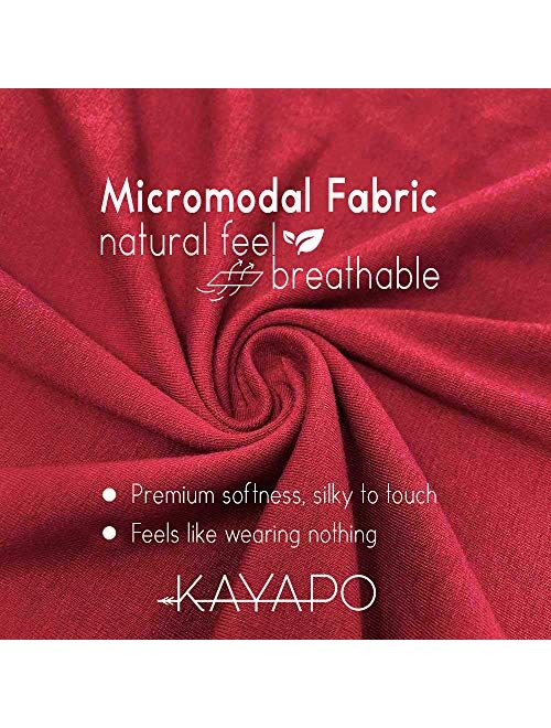 KAYAPO Men's Micromodal Breathable Ultrasoft Lightweight Comfortable Brief Underwear, Assorted Colors, Multipack