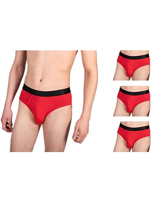 KAYAPO Men's Micromodal Breathable Ultrasoft Lightweight Comfortable Brief Underwear, Assorted Colors, Multipack