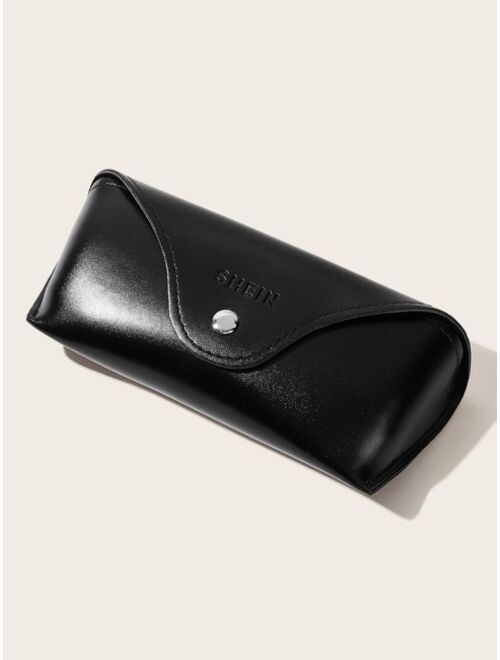 Shein Bat Design Rimless Sunglasses With Case