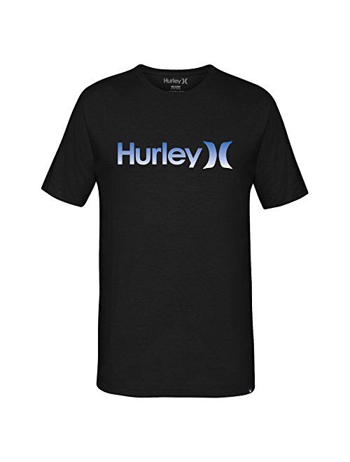 Hurley Men's One and Only Gradient Fill Premium Short Sleeve Crew Neck Tee Shirt