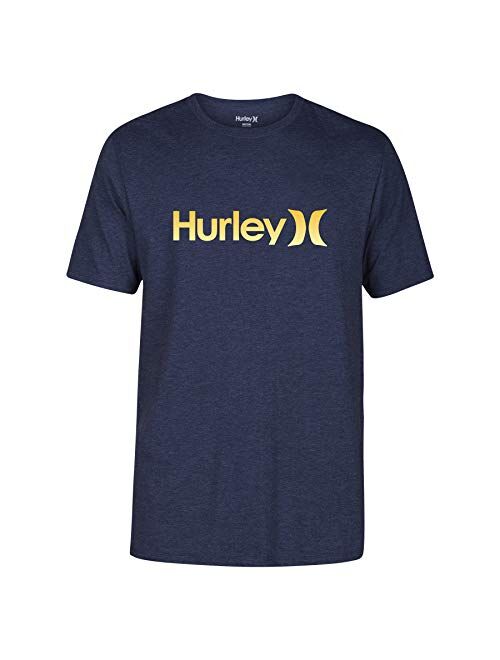 Hurley Men's One and Only Gradient Fill Premium Short Sleeve Crew Neck Tee Shirt