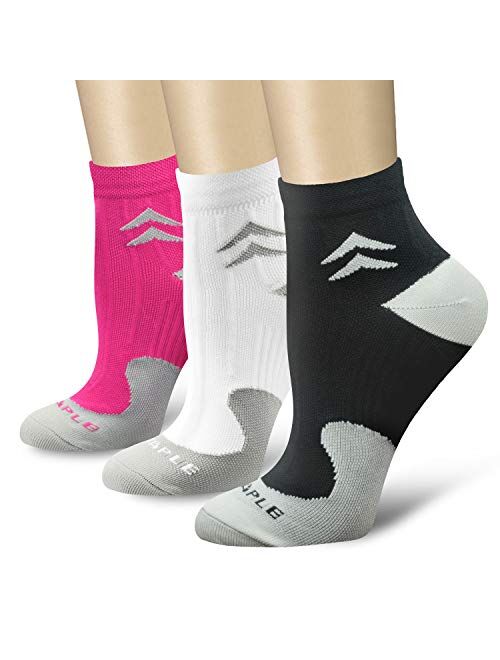 Compression Socks (3/6/7 Pairs) for Women and Men Sport Plantar Fasciitis Arch Best for Running,Flight,Travel,Nurses