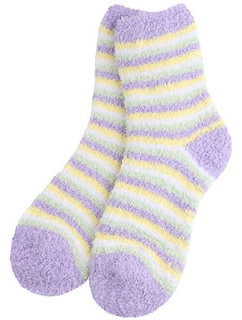 HASLRA Premium Soft Warm Microfiber Fuzzy Socks 2-5 Pairs