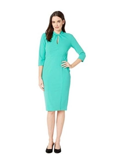 Women's Knotted Crepe Sheath Dress