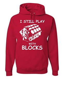 Tee Hunt I Still Play with Blocks Hoodie Funny Car Mechanic Engine Sweatshirt