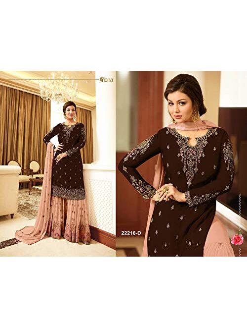 DELISA Ready Made New Designer Indian/Pakistani Sharara Style Salwar Suit for Women Fiona