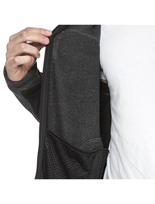 Trespass Jynx Mens Full Zip Long Sleeve Fleece Lightweight Softshell Jacket