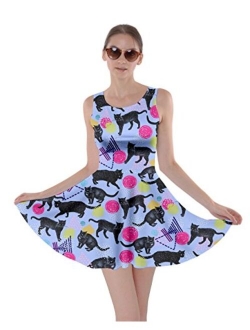 CowCow Womens Cats Kitten Meow Paw Pet Kitty Animals Claw Skater Dress, XS-5XL