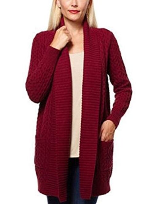 Leo & Nicole Ladies Cable Cardigan