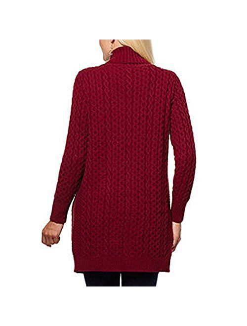 Leo & Nicole Ladies Cable Cardigan