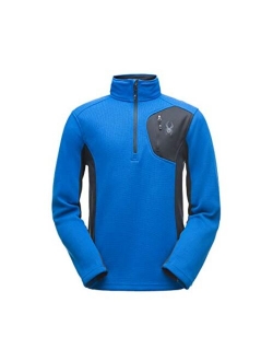 Mens Bandit Half-Zip Stryke Fleece Pullover Jacket for Winter Sports