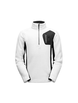 Mens Bandit Half-Zip Stryke Fleece Pullover Jacket for Winter Sports