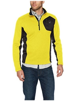 Mens Bandit Half-Zip Stryke Fleece Pullover Jacket for Winter Sports