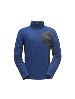 Mens Bandit Half-Zip Stryke Fleece Pullover Jacket for Winter Sports