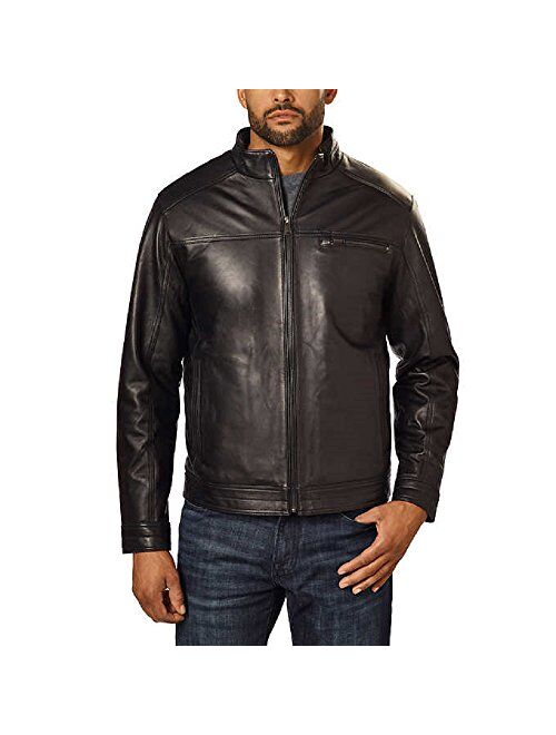 Boston Harbour Men's Genuine Zealand Lambskin Leather Jacket