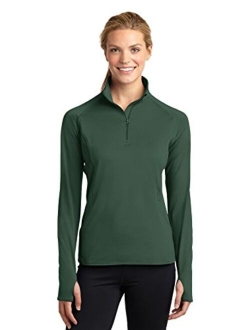 SPORT-TEK Women's Sport Wick Stretch 1/2 Zip Pullover