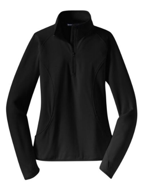 SPORT-TEK Women's Sport Wick Stretch 1/2 Zip Pullover