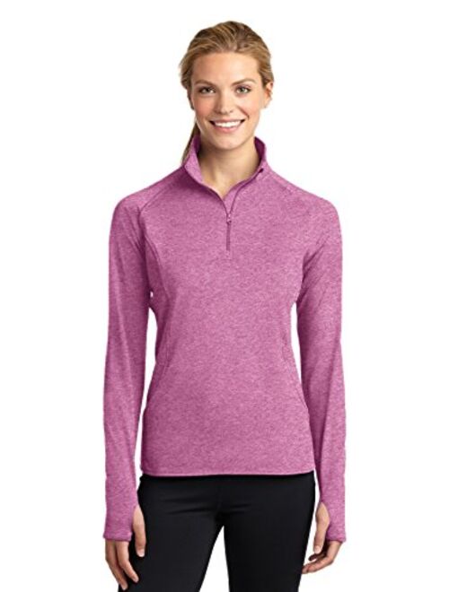 SPORT-TEK Women's Sport Wick Stretch 1/2 Zip Pullover