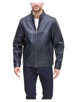 Men's The Dylan Faux Leather Racer Jacket