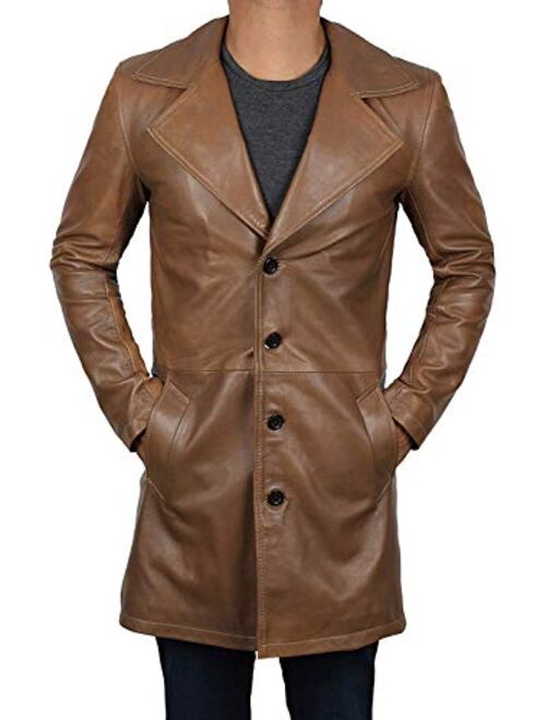 Leather Jacket Mens - Real Lambskin Brown Mens Leather Jacket & Coats for Men