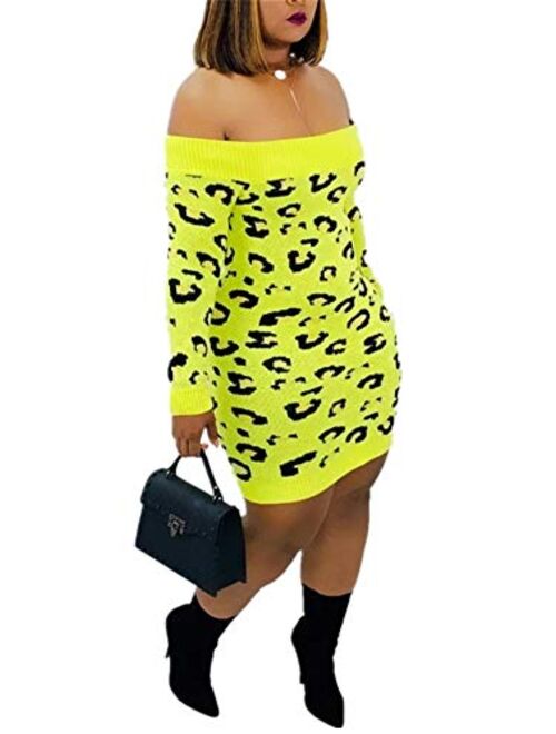 Women's Summer Sexy News Paper Print Off The Shoulder Short Sleeve Midi Party Dress