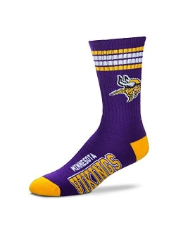 For Bare Feet Men's NHL 4 Stripe Deuce Crew Socks