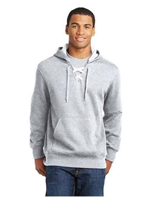 SPORT-TEK Men's Lace Up Pullover Hooded Sweatshirt