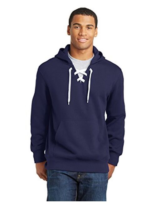 SPORT-TEK Men's Lace Up Pullover Hooded Sweatshirt